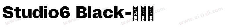 Studio6 Black字体转换